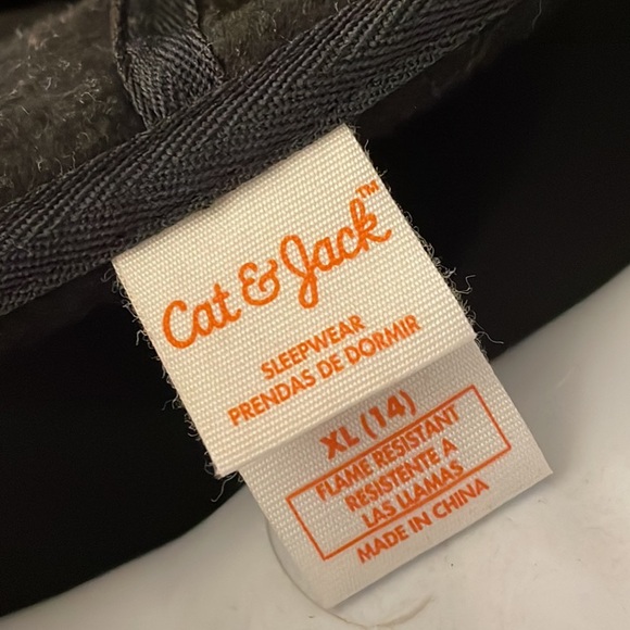 CAT AND JACK SKELETON ONSIE/PAJAMAS SIZE XL(14) - Picture 3 of 4